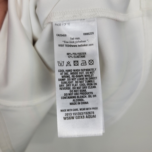 Ted Baker Aquai Skater Dress in Carousel Stripe with Gold Zipper Size 1 - Picture 12 of 14